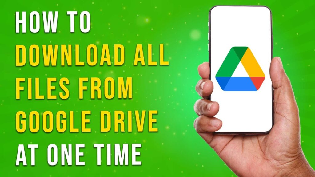 How To Download All Files From Google Drive At One