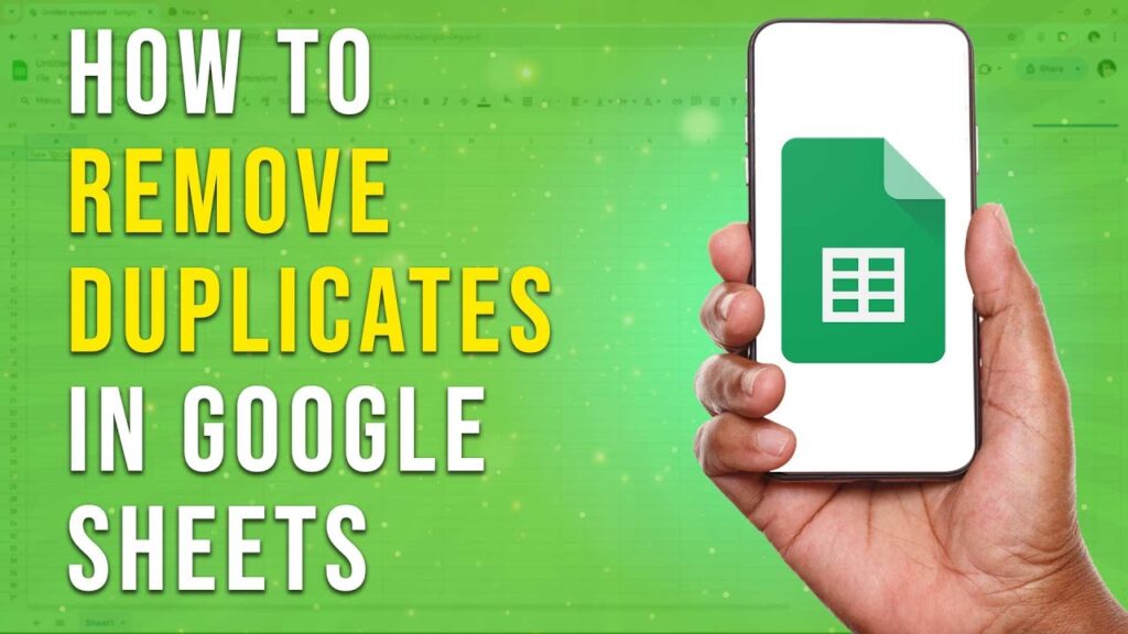 How To Remove Duplicates In Google Sheets