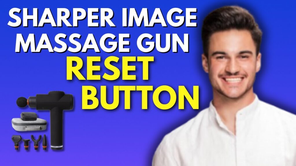 New! sharper image massage gun reset button fix (2025) 💪